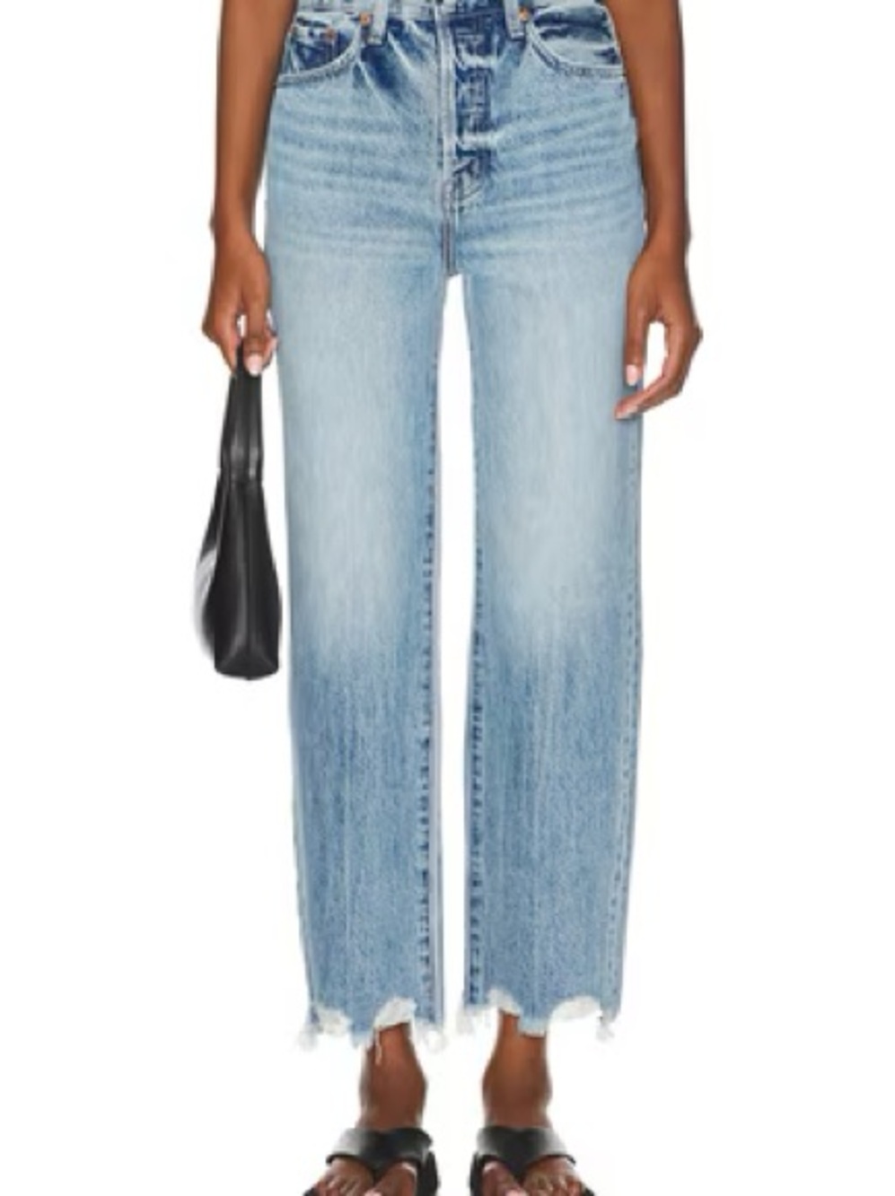 Pistola Cassie Super High Rise Straight Crop Jean - Women